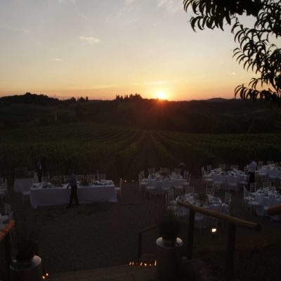 tramonto colline toscane Chianti